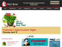 Tablet Screenshot of firstbankks.com